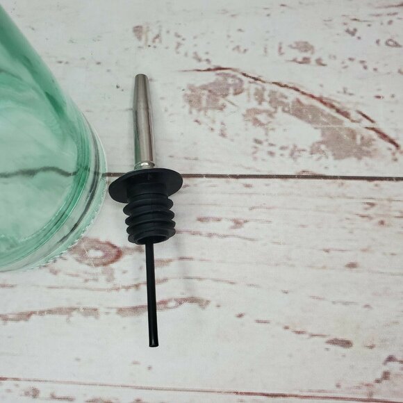 Glass Vinegar Olive Oil Dressing Empty Container With Spout - Picture 9 of 9